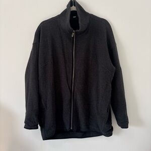 Lululemon | Peaceful Moments Full Zip | Sz 8 | Heathered Black | EUC